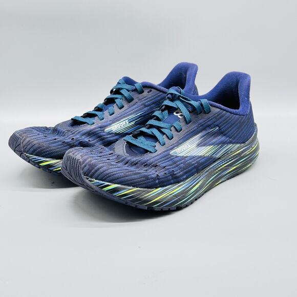 Brooks Shoes Womens 8 Navy Blue Hyperion Tempo Boston Marathon Running Sneakers - Picture 3 of 10